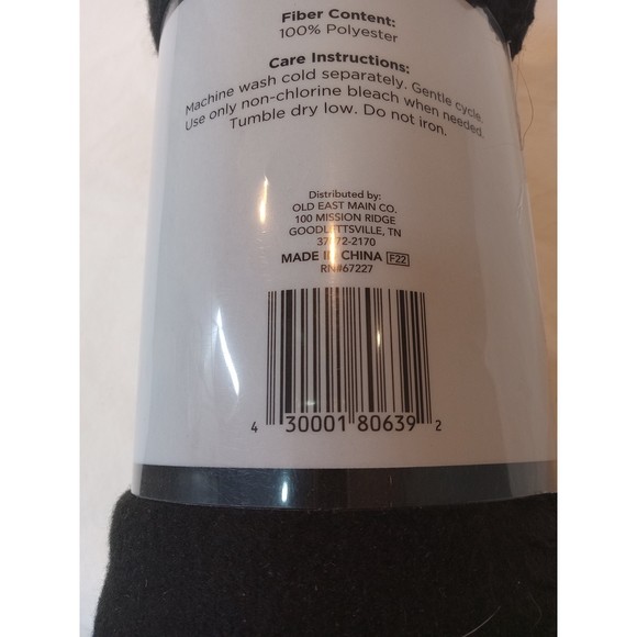 Bedding 51 Comfort Bay Black Fleece Throw Blanket Poshmark